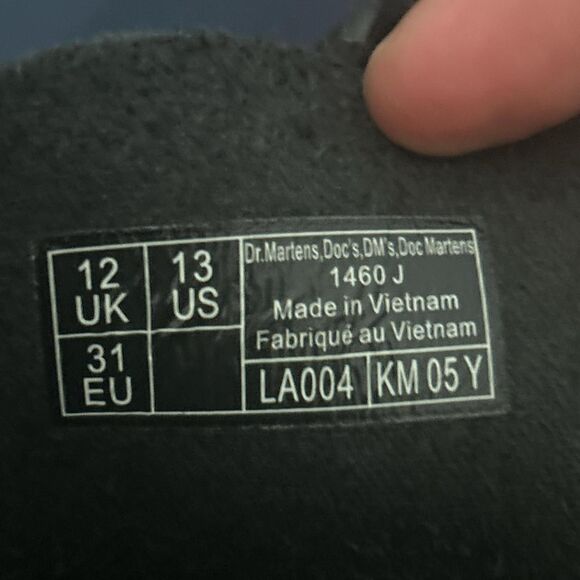 Doc Martens Rainbow Patent Black Boots - Picture 5 of 5